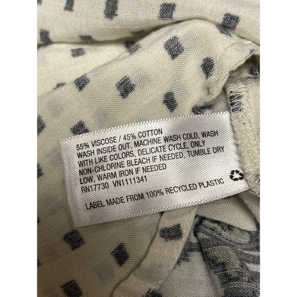 Knox Rose Polka Dot Ruffle Sheath Dress Boho Viscose Blend Women's Size Medium - Picture 7 of 7